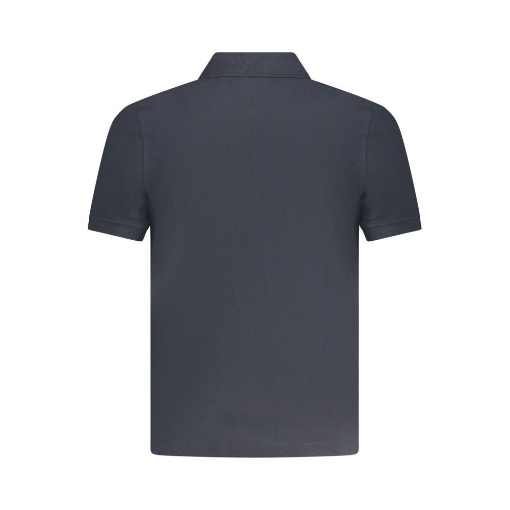 K-WAY – Blaues Poloshirt aus Baumwolle