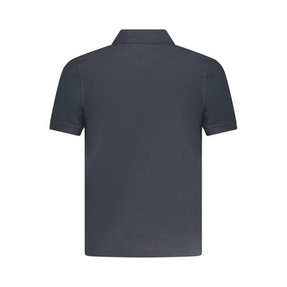 K-WAY – Blaues Poloshirt aus Baumwolle