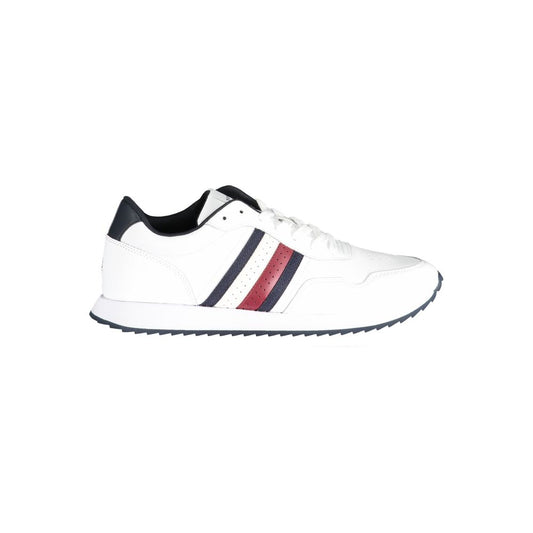 Tommy Hilfiger – Weiße Polyester-Sneaker