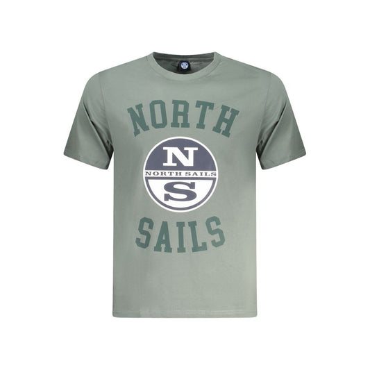 North Sails Herren-T-Shirt aus grüner Baumwolle