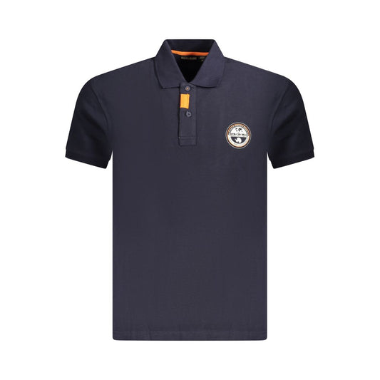 Napapijri Blaues Herren-Poloshirt aus Baumwolle