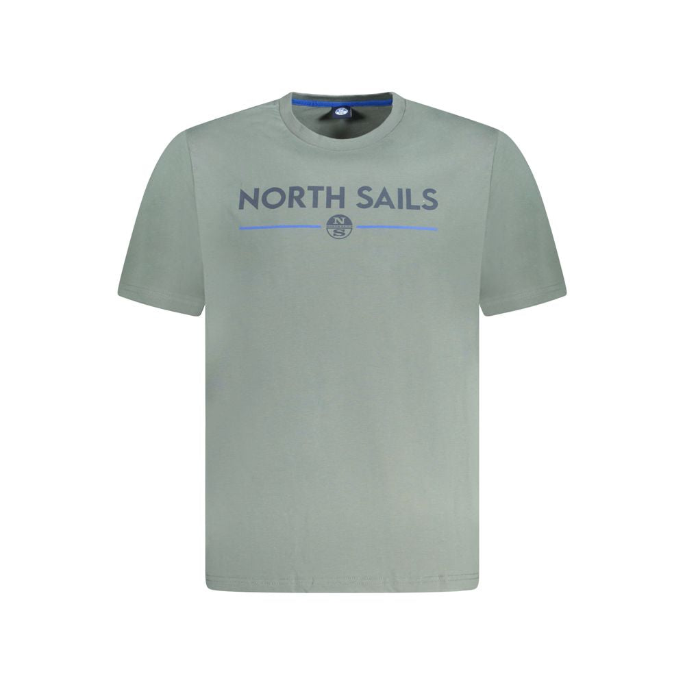 North Sails Herren-T-Shirt aus grüner Baumwolle