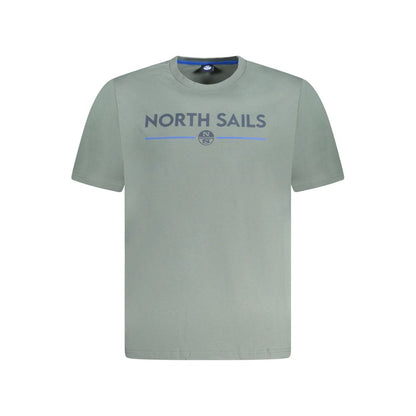 North Sails Herren-T-Shirt aus grüner Baumwolle