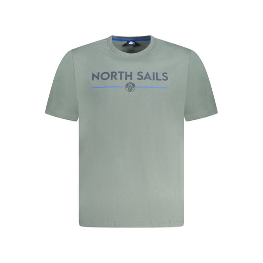 North Sails Herren-T-Shirt aus grüner Baumwolle