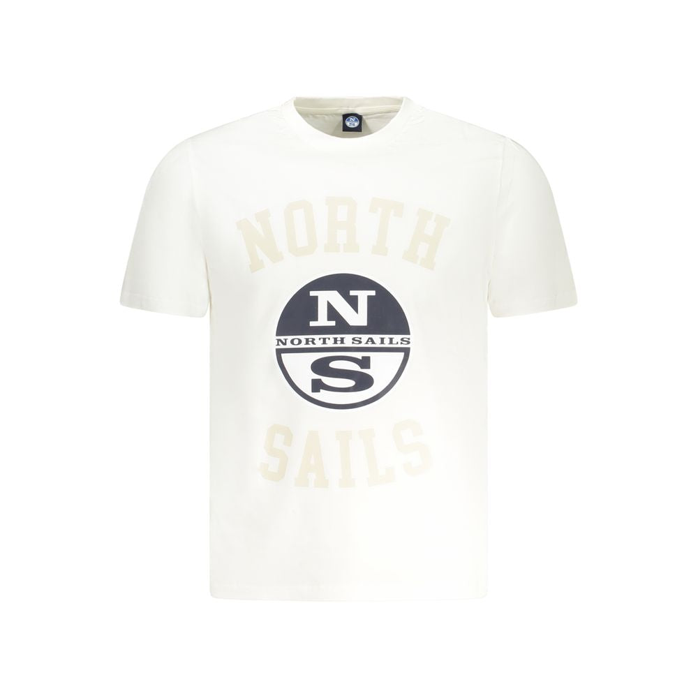 North Sails Herren-T-Shirt aus weißer Baumwolle