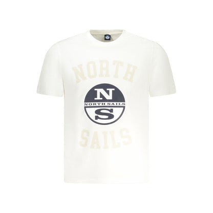 North Sails Herren-T-Shirt aus weißer Baumwolle