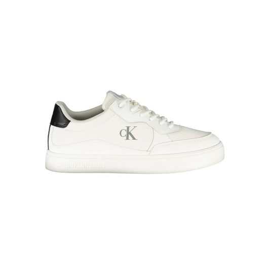 Calvin Klein Herren-Sneaker aus Polyester, weiß