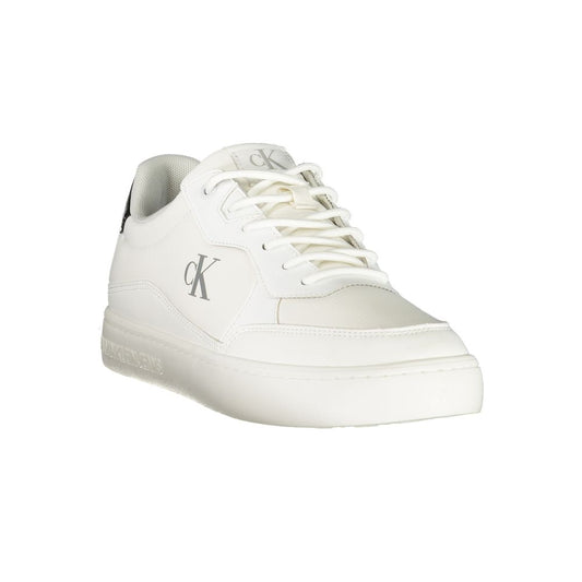 Calvin Klein Herren-Sneaker aus Polyester, weiß