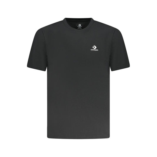Converse Black Cotton Men T-Shirt