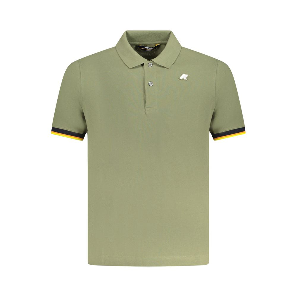 K-WAY Grünes Poloshirt aus Baumwolle