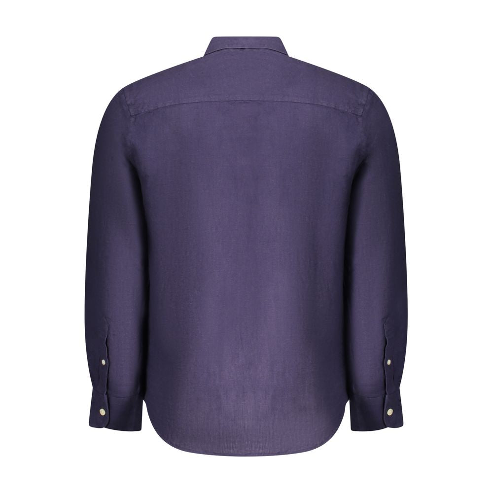 North Sails Blaues Leinenhemd für Herren