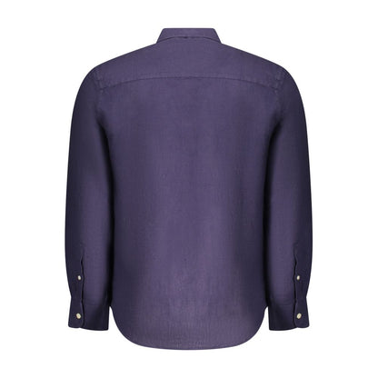 North Sails Blaues Leinenhemd für Herren