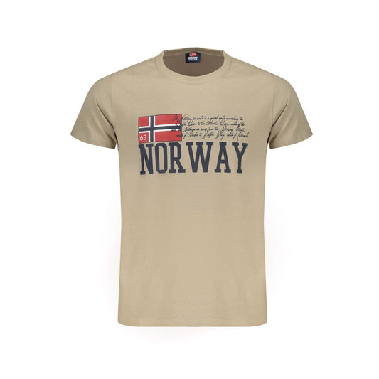 Norwegen 1963 Beiges Baumwoll-T-Shirt