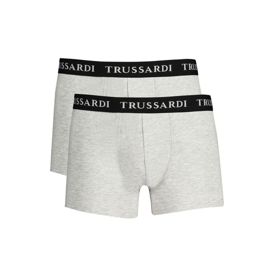 Trussardi Braune Herren-Boxershorts aus Baumwolle