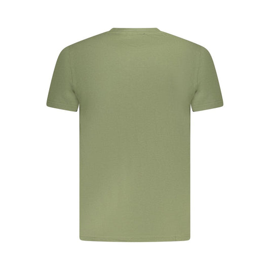 Cavalli Class Grünes Herren-T-Shirt aus Baumwolle