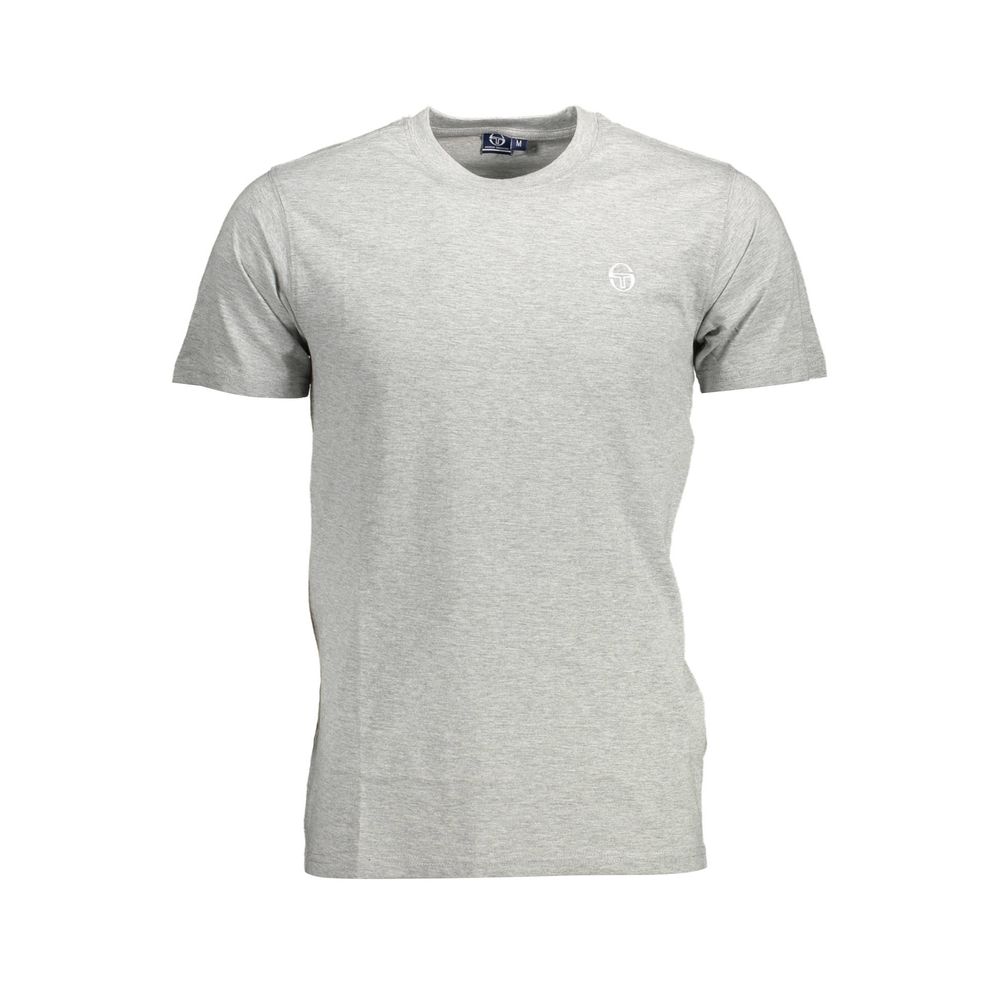 Sergio Tacchini Braunes Herren-T-Shirt aus Baumwolle