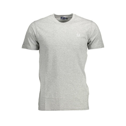 Sergio Tacchini Braunes Herren-T-Shirt aus Baumwolle