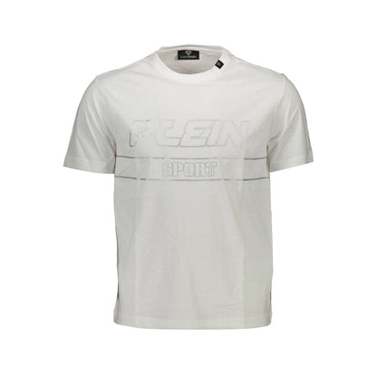 Plein Sport Weißes Baumwoll-T-Shirt für Herren