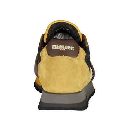 Blauer Chic – Kontrast-Sneaker mit Schnürung