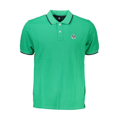 Grünes Poloshirt aus Baumwolle von North Sails