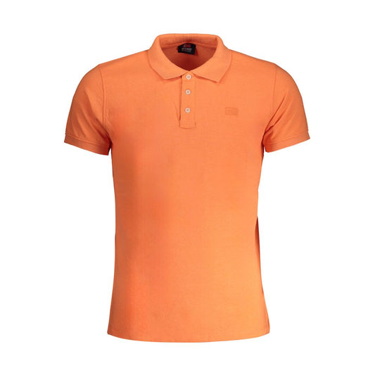 Oranges Baumwoll-Poloshirt „Norwegen 1963“