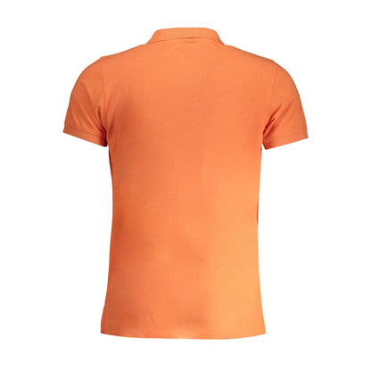 Oranges Baumwoll-Poloshirt „Norwegen 1963“