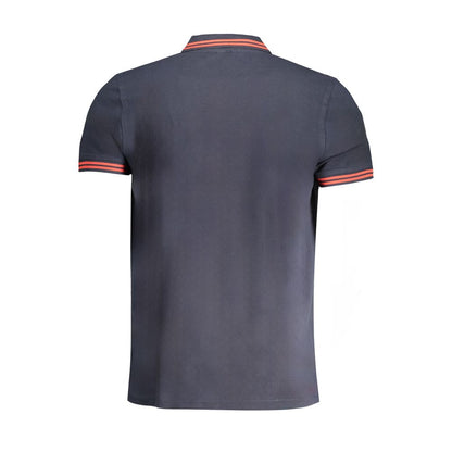 Cavalli Class Poloshirt aus blauer Baumwolle