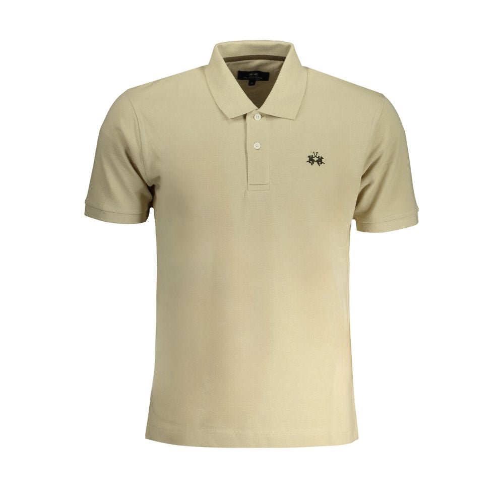 La Martina Beige Baumwoll-Poloshirt
