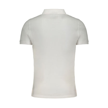 Norwegen 1963 Weißes Baumwoll-Poloshirt
