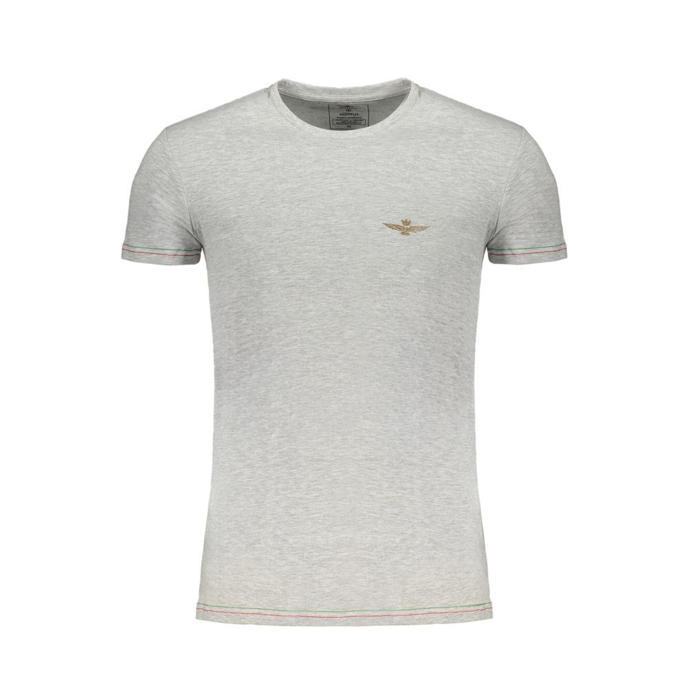 Aeronautica Militare Grau Baumwolle Herren-T-Shirt