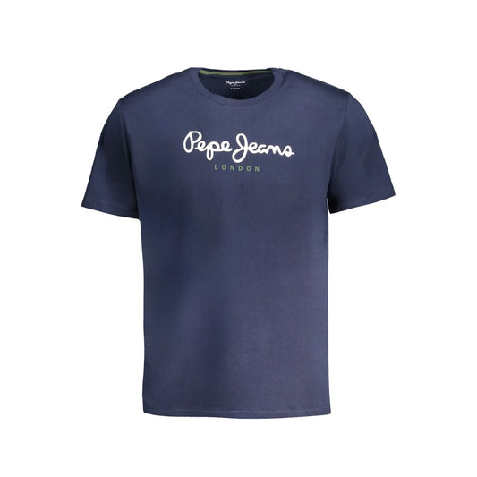 Blaues Baumwoll-T-Shirt von Pepe Jeans