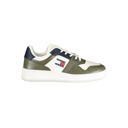 Tommy Hilfiger – Grüne Leder-Sneaker für Herren
