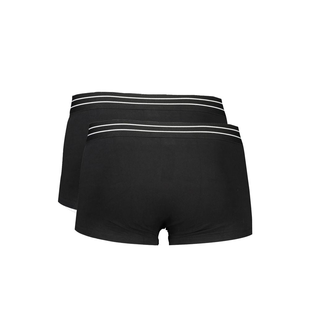 Cavalli Class Herren-Boxershorts aus schwarzer Baumwolle