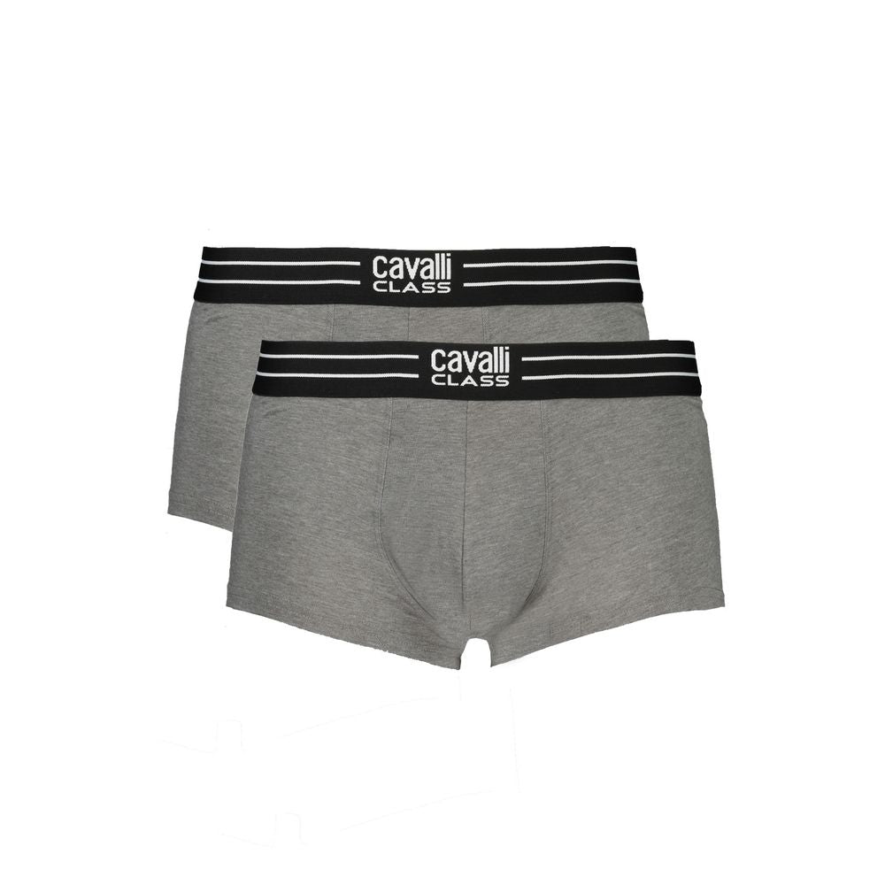 Cavalli Class Herren Boxershorts aus brauner Baumwolle