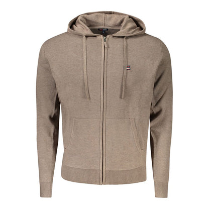 Norway 1963 Braune Polyamid-Strickjacke für Herren