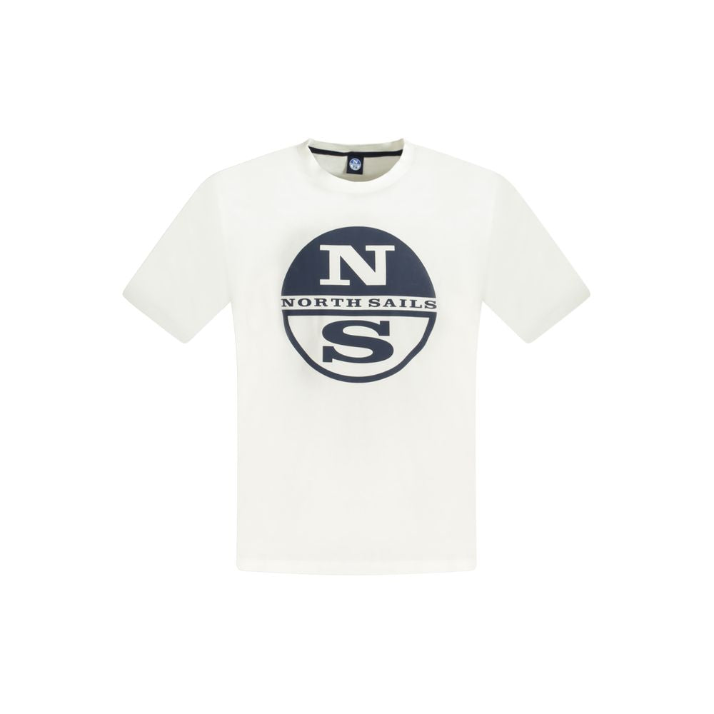 North Sails Herren-T-Shirt aus weißer Baumwolle
