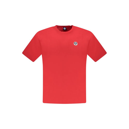 North Sails Herren T-Shirt aus roter Baumwolle