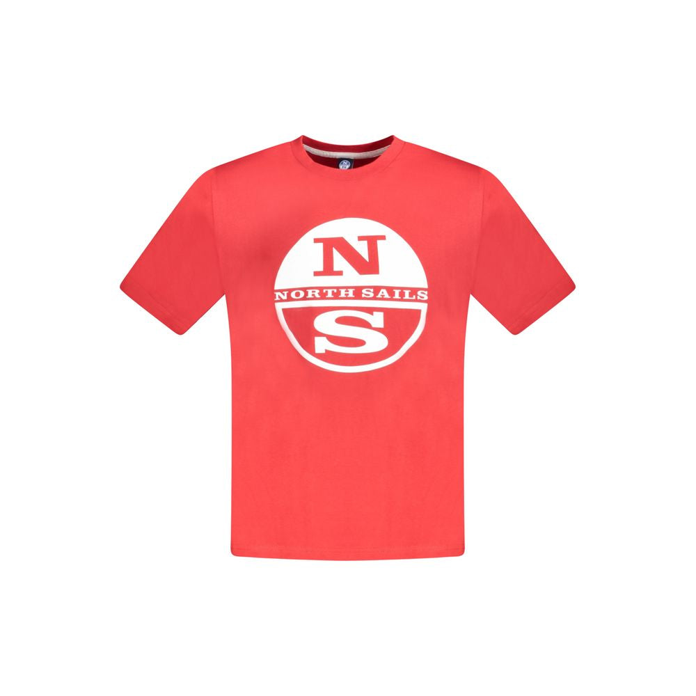 North Sails Herren T-Shirt aus roter Baumwolle