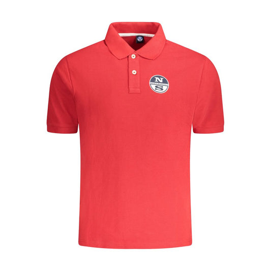 North Sails Herren-Poloshirt aus roter Baumwolle