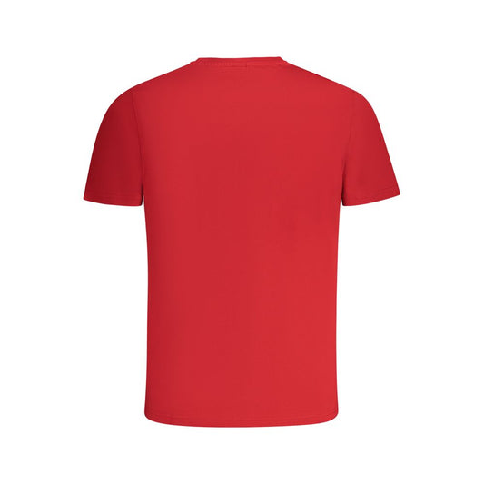 North Sails Herren T-Shirt aus roter Baumwolle