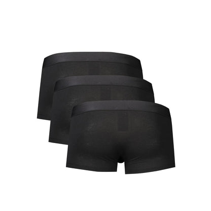 Bikkembergs – Schwarze Polyester-Boxerunterwäsche für Herren