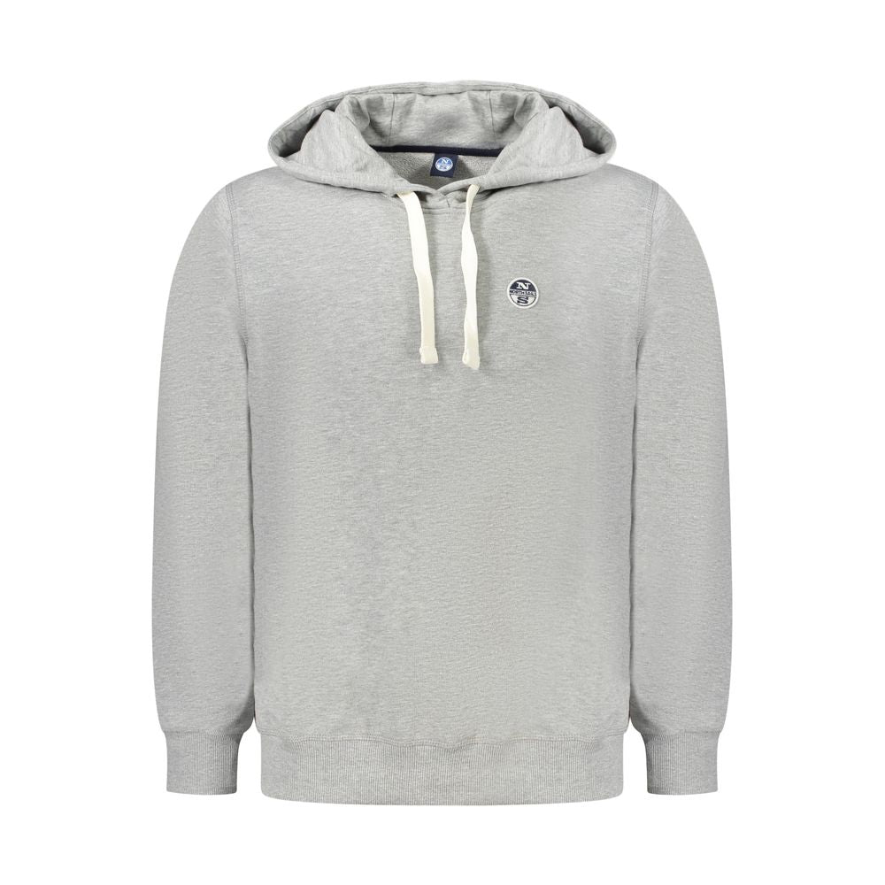 North Sails Gray Cotton Mens Sweater Hoodie