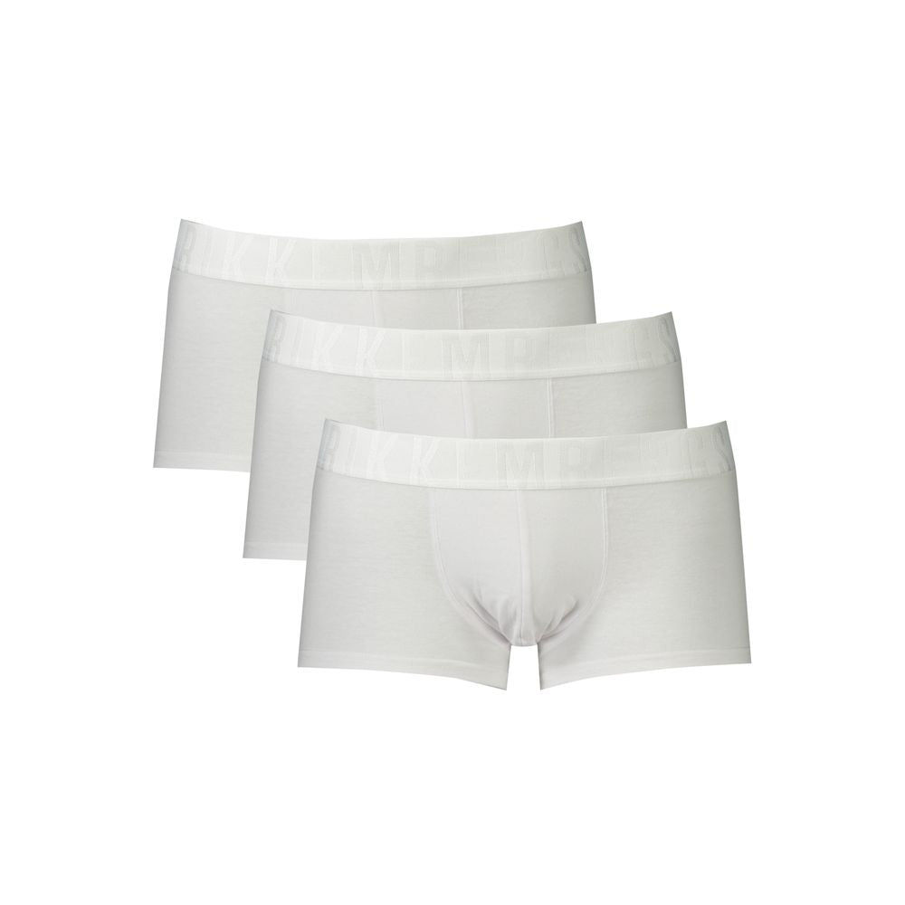 Bikkembergs Herren-Boxershorts aus weißem Polyester