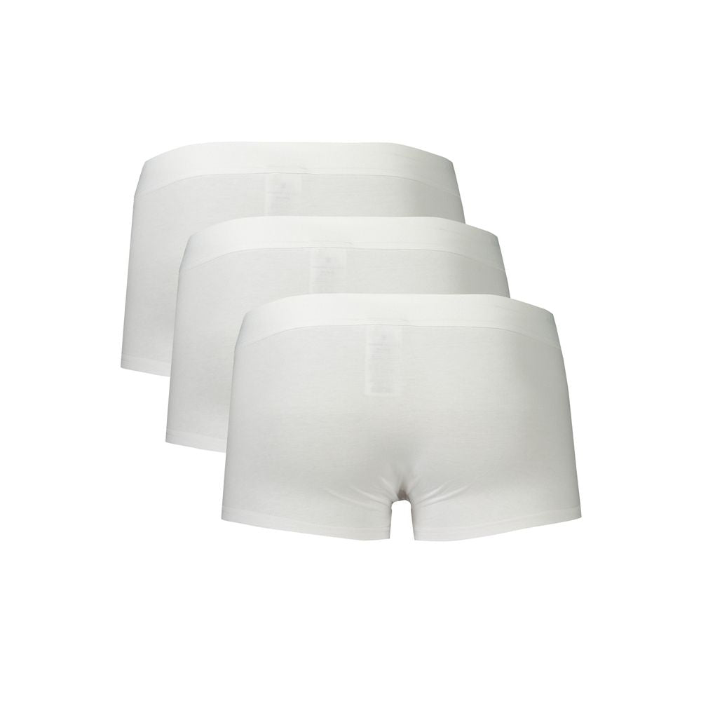 Bikkembergs Herren-Boxershorts aus weißem Polyester