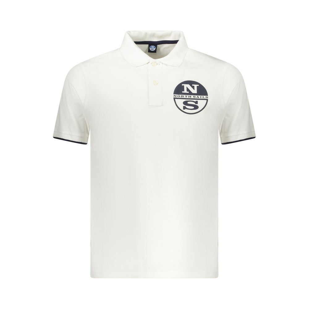 North Sails Herren-Poloshirt aus weißer Baumwolle