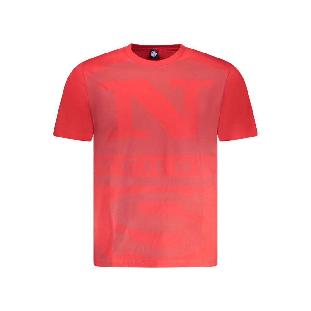 North Sails Herren T-Shirt aus roter Baumwolle