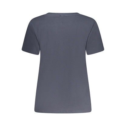 Pepe Jeans – Blaues Baumwoll-T-Shirt für Damen