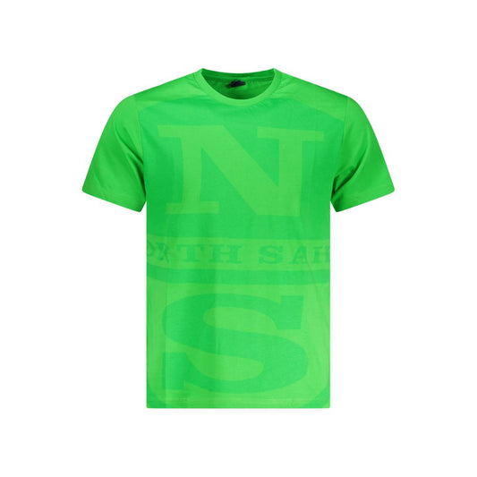 North Sails Herren-T-Shirt aus grüner Baumwolle