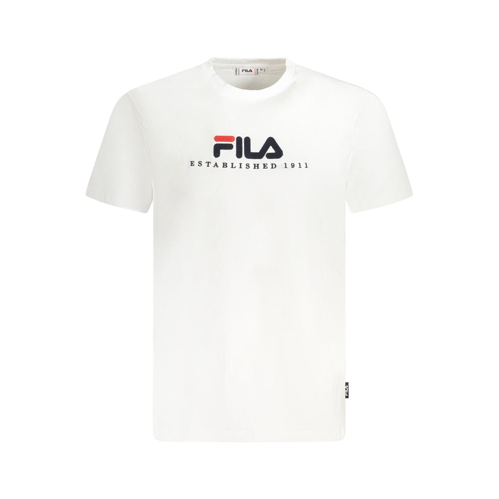 Fila – Weißes Unisex-T-Shirt aus Baumwolle