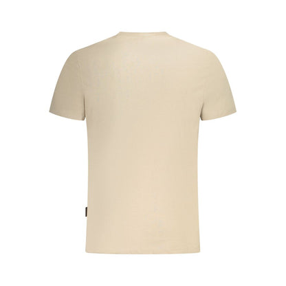 Napapijri Beige Baumwoll-T-Shirt für Herren